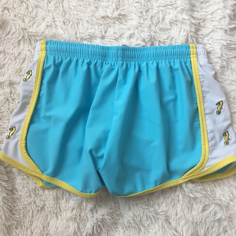 Krass & Co.: Blue Seahorse Workout Shorts